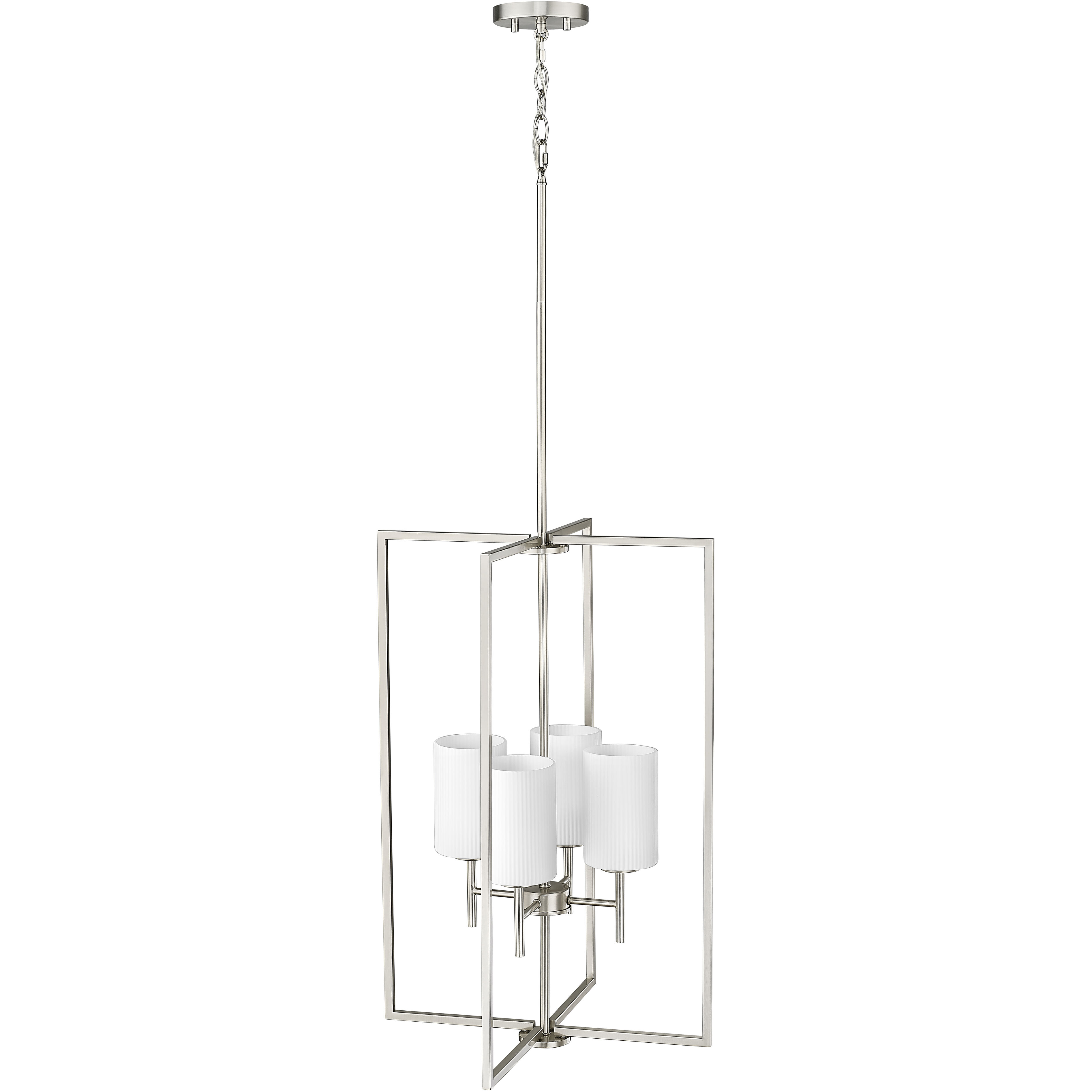 Luxx 4 Light 18 inch Brushed Nickel Indoor Pendant Ceiling Light